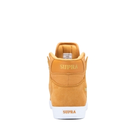 Supra Mens VAIDER Desert/Gold/white High Top Shoes | CA-25868